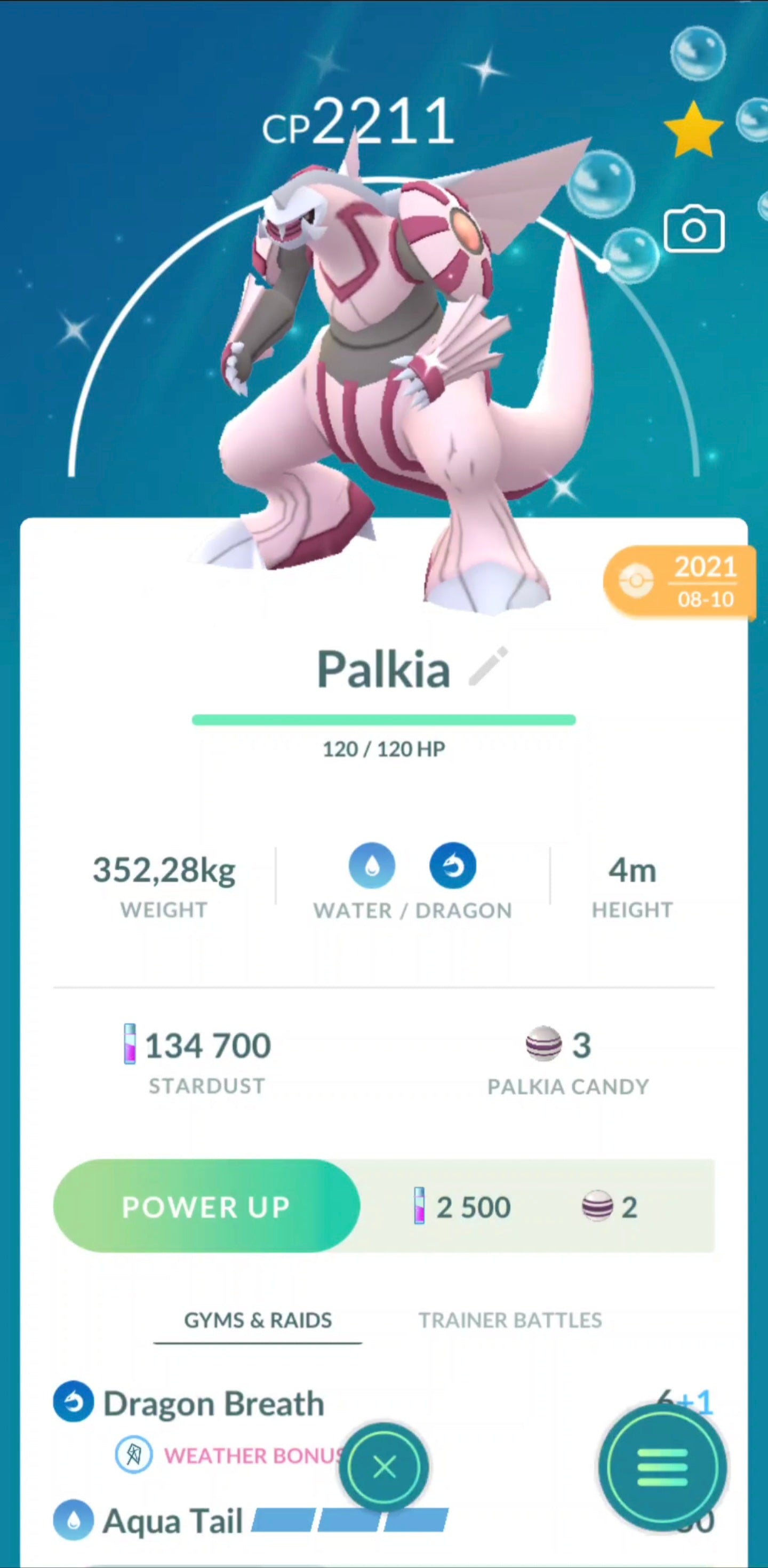 Shiny Palkia Account 