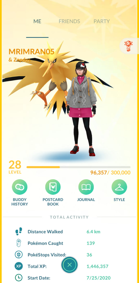 Level 28 🌟 Account 🌟9 Zapdos