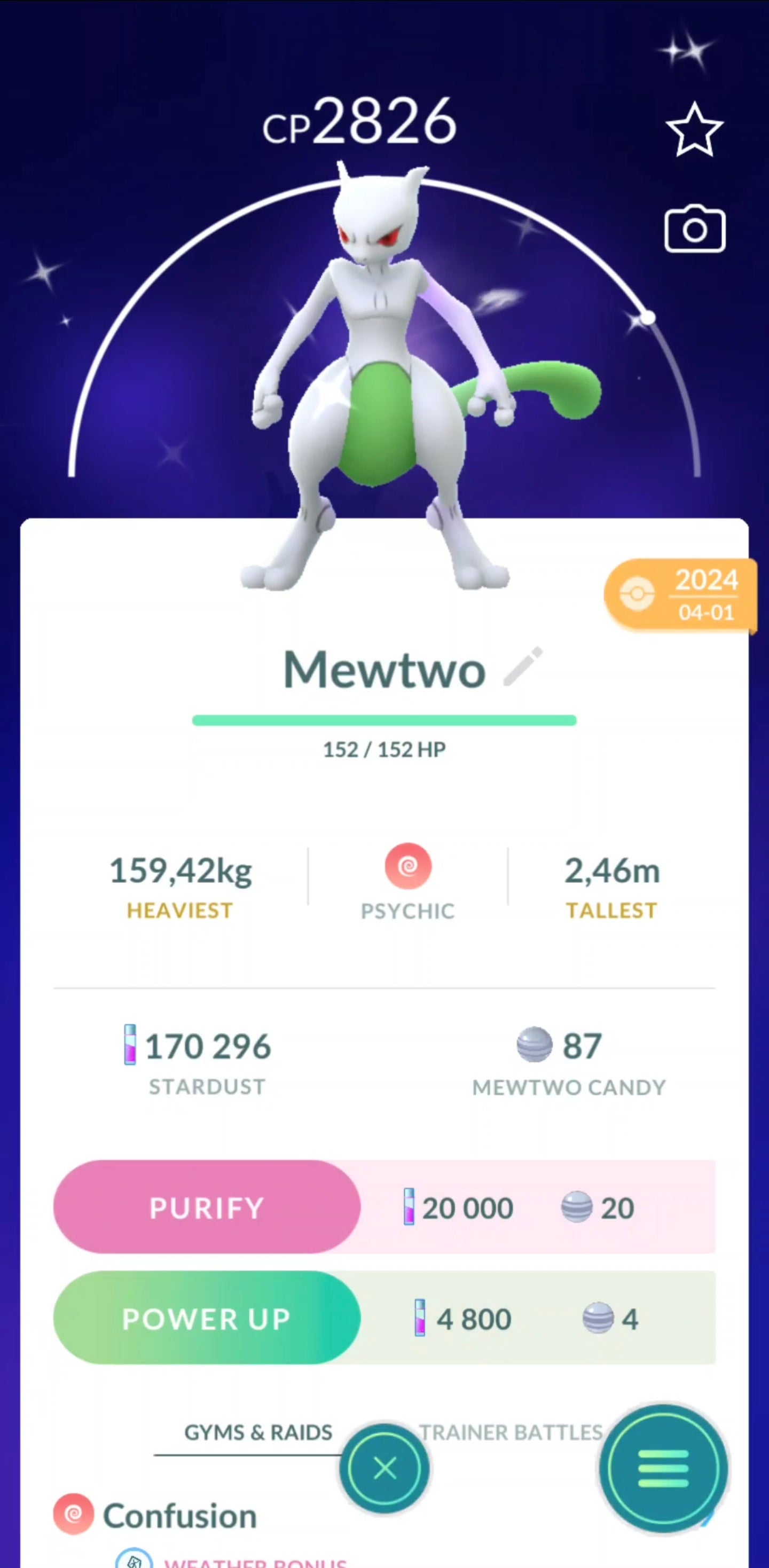 Shiny Mewtwo Account