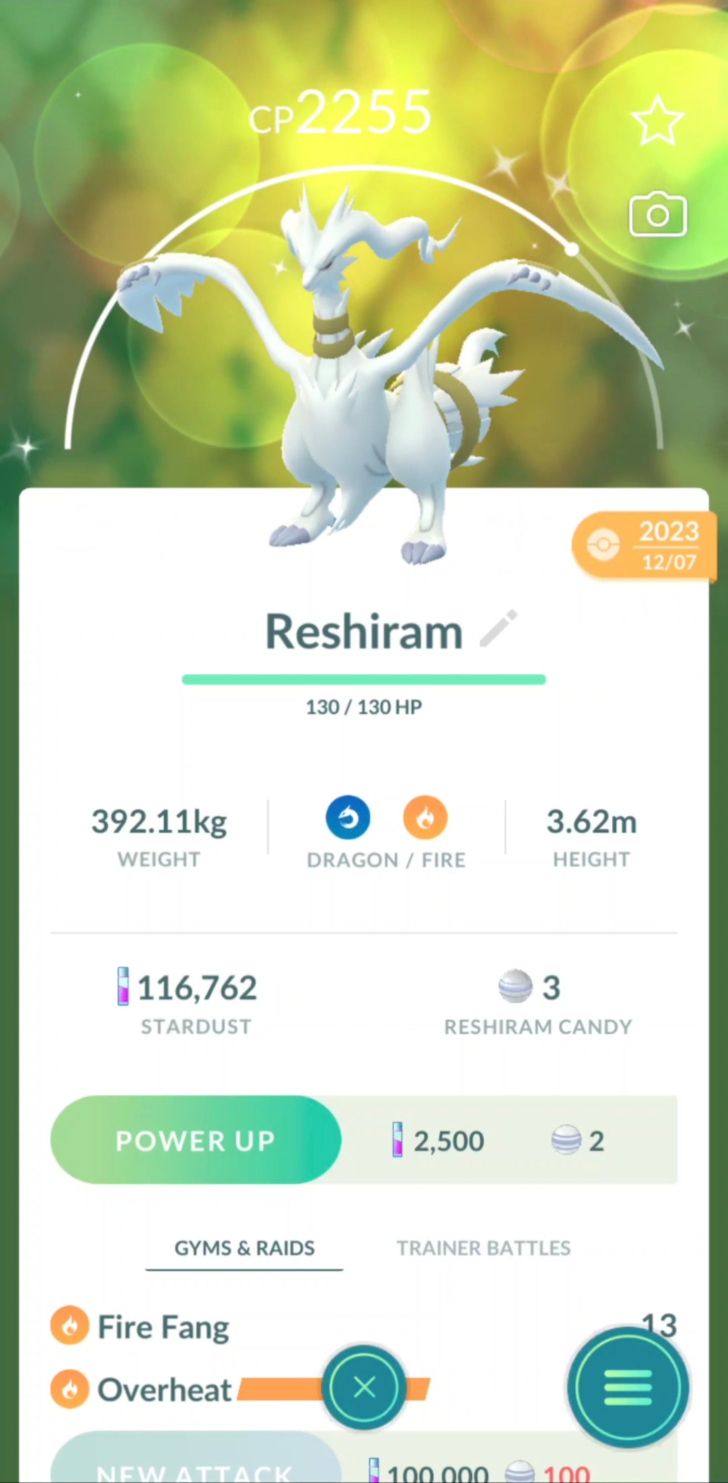 Shiny Reshiram Account