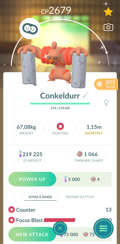 Shiny Conkeldurr Account