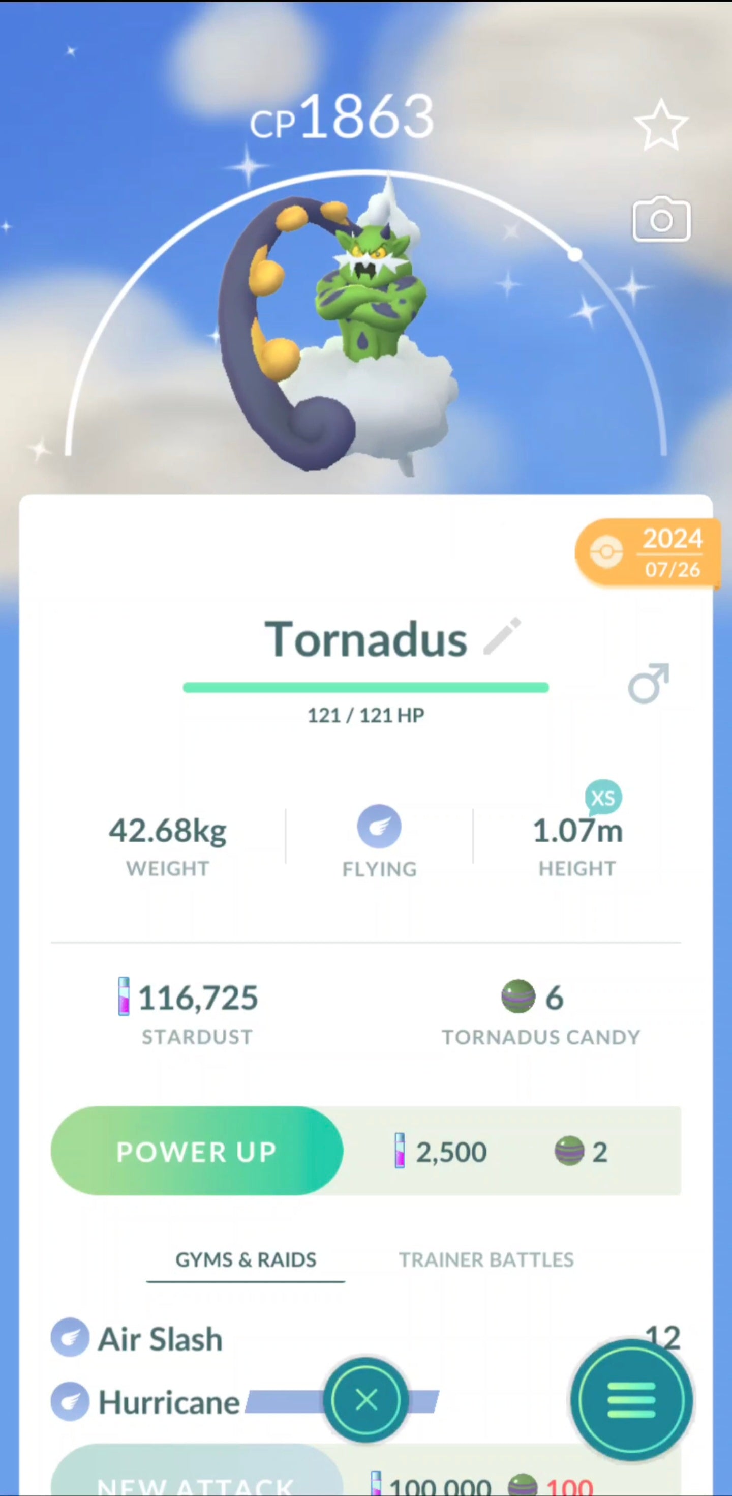 Shiny Tornadus Account