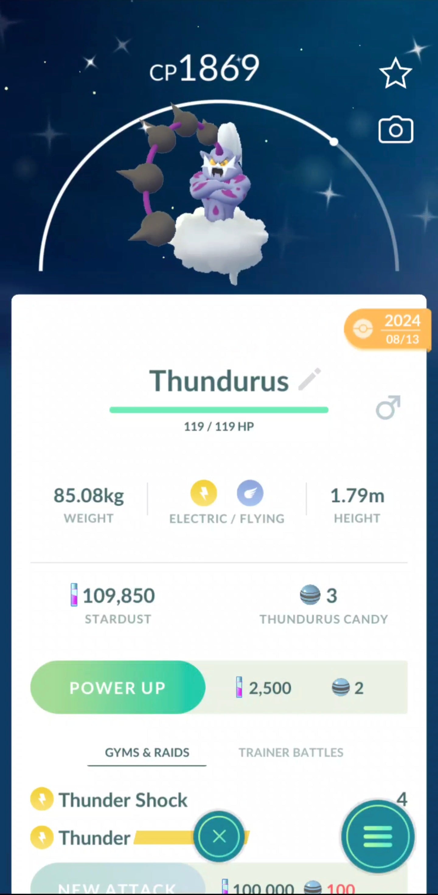 Shiny Thundurus Account