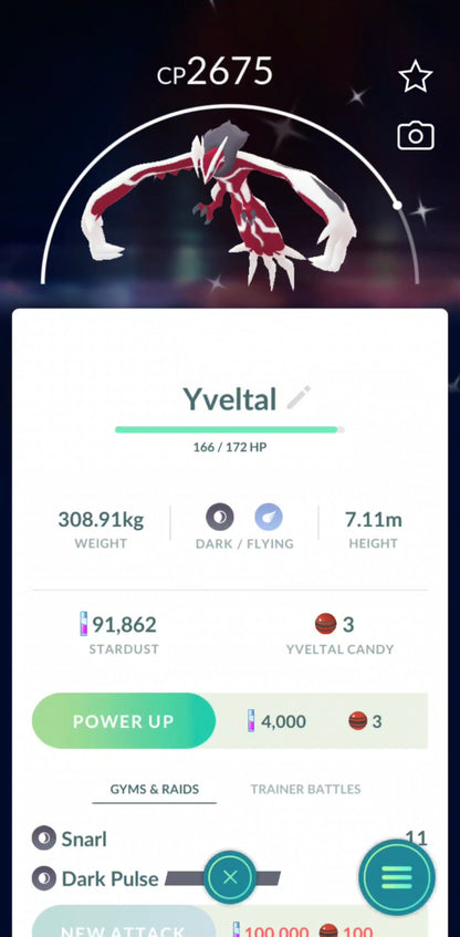 Shiny Yveltal Account