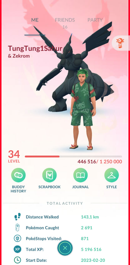 Level 34 🌟 Account